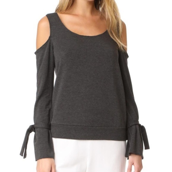 Bailey 44 Cold Shoulder Tie-cuffs Sweatshirt - Picture 5 of 9